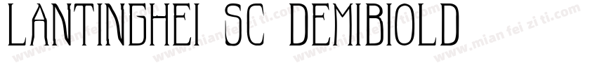 LANTINGHEI SC DEMIBIOLD字体转换